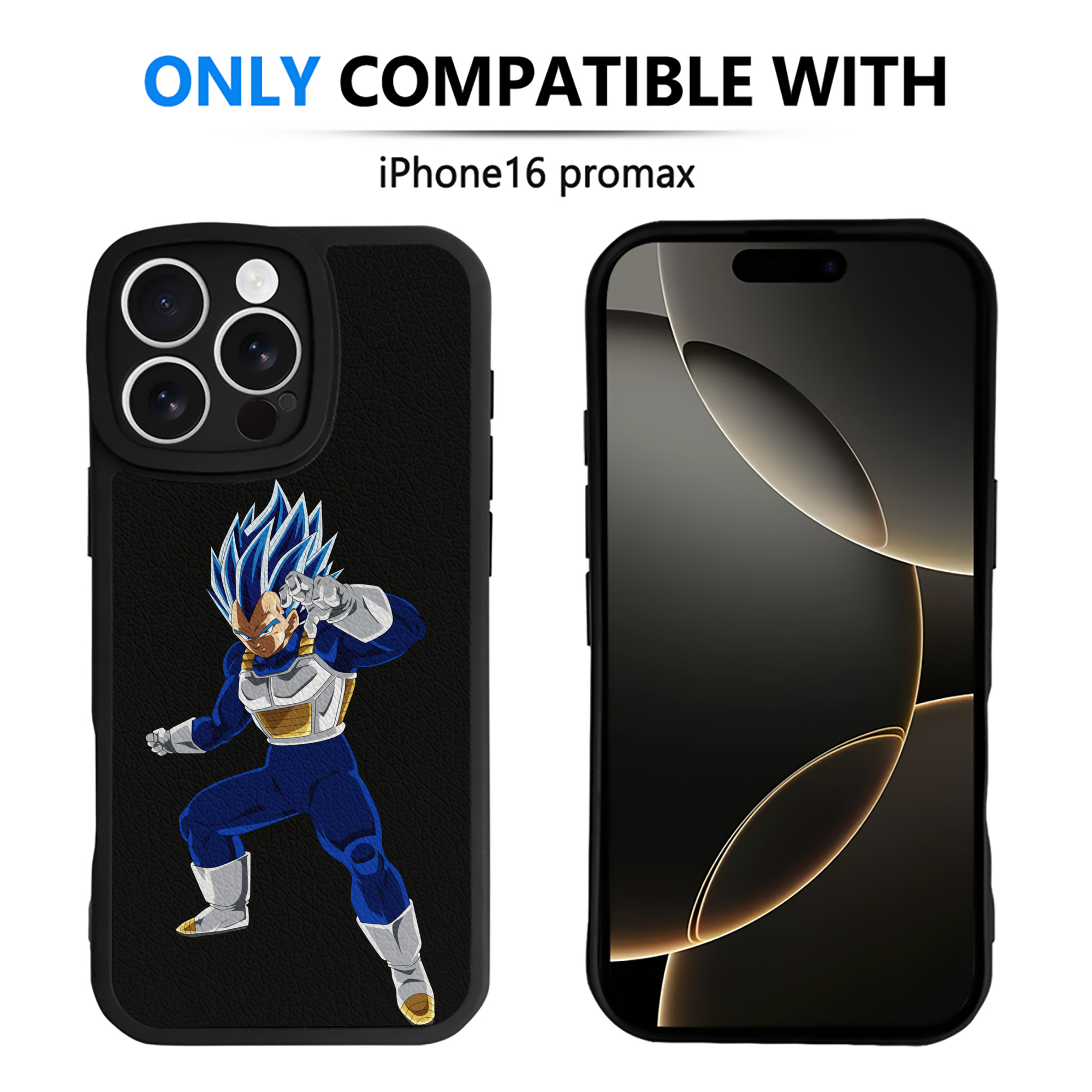 （画像用） ドラゴンボール ベジータ四世（Bejīta Yonsei）DRAGON BALL Vegeta IV 【iPhone 16シリーズ対応】シリコンスマホケース（レザー調） 材質：シリコン